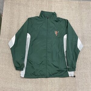 Vintage Marshall Thundering Herd Windbreaker Mens Medium Green 2000s Starter